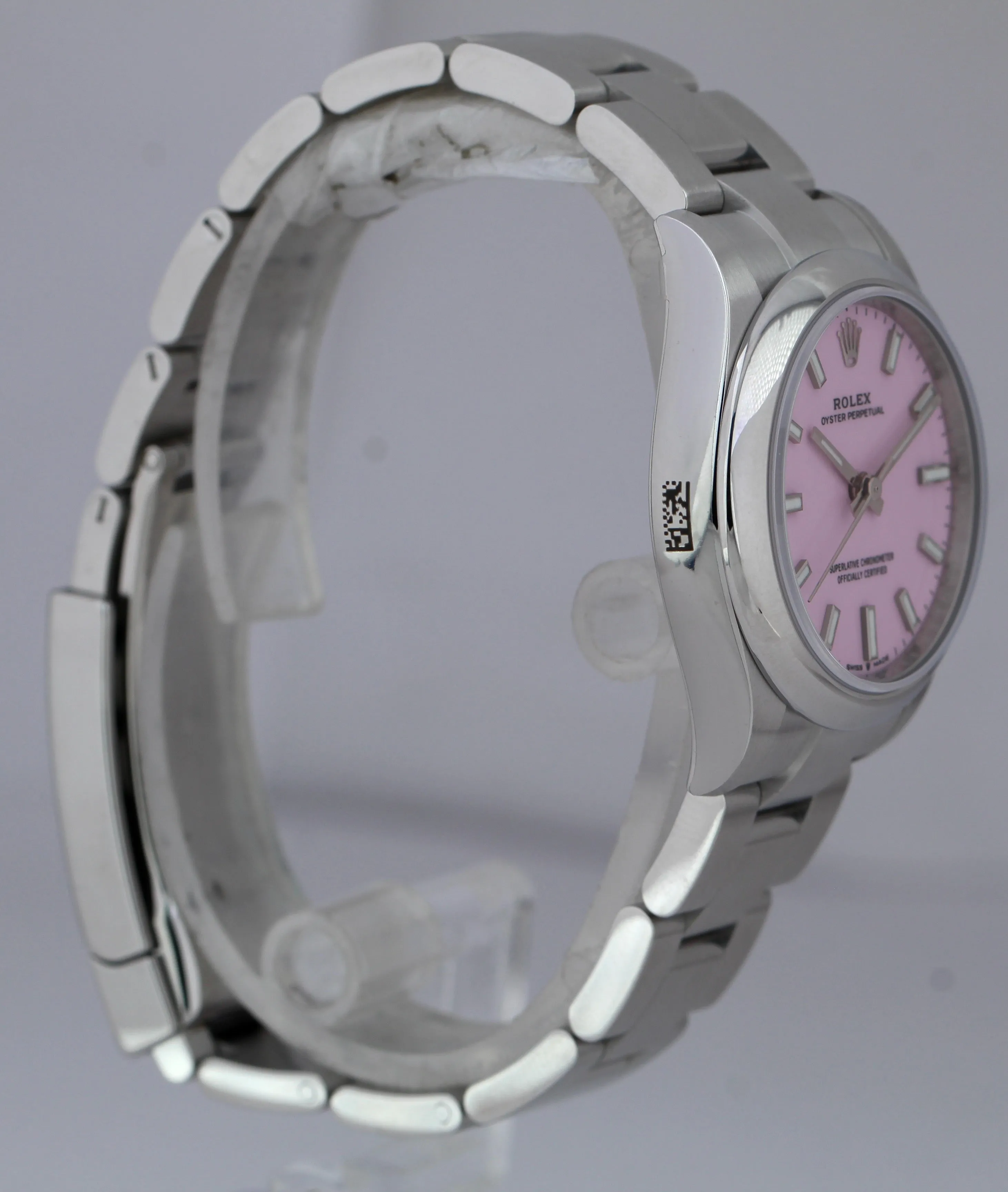 NEW SEALED JULY 2021 Rolex Oyster Perpetual Midsize Candy Pink 31mm Watch 277200