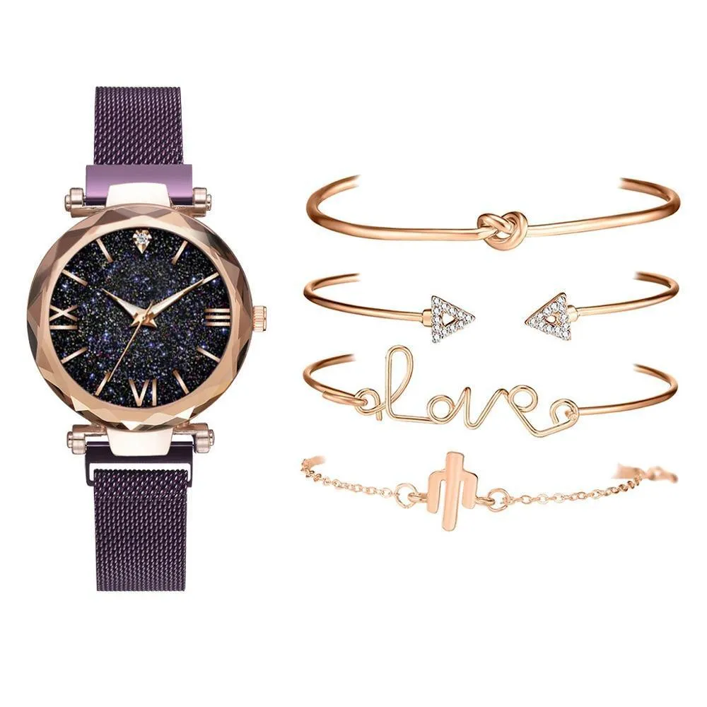 New STEVVEX Luxury Women Watches Magnetic Starry Sky Female Clock Quartz Wristwatch Fashion Ladies Wrist Watch For Women and Girls