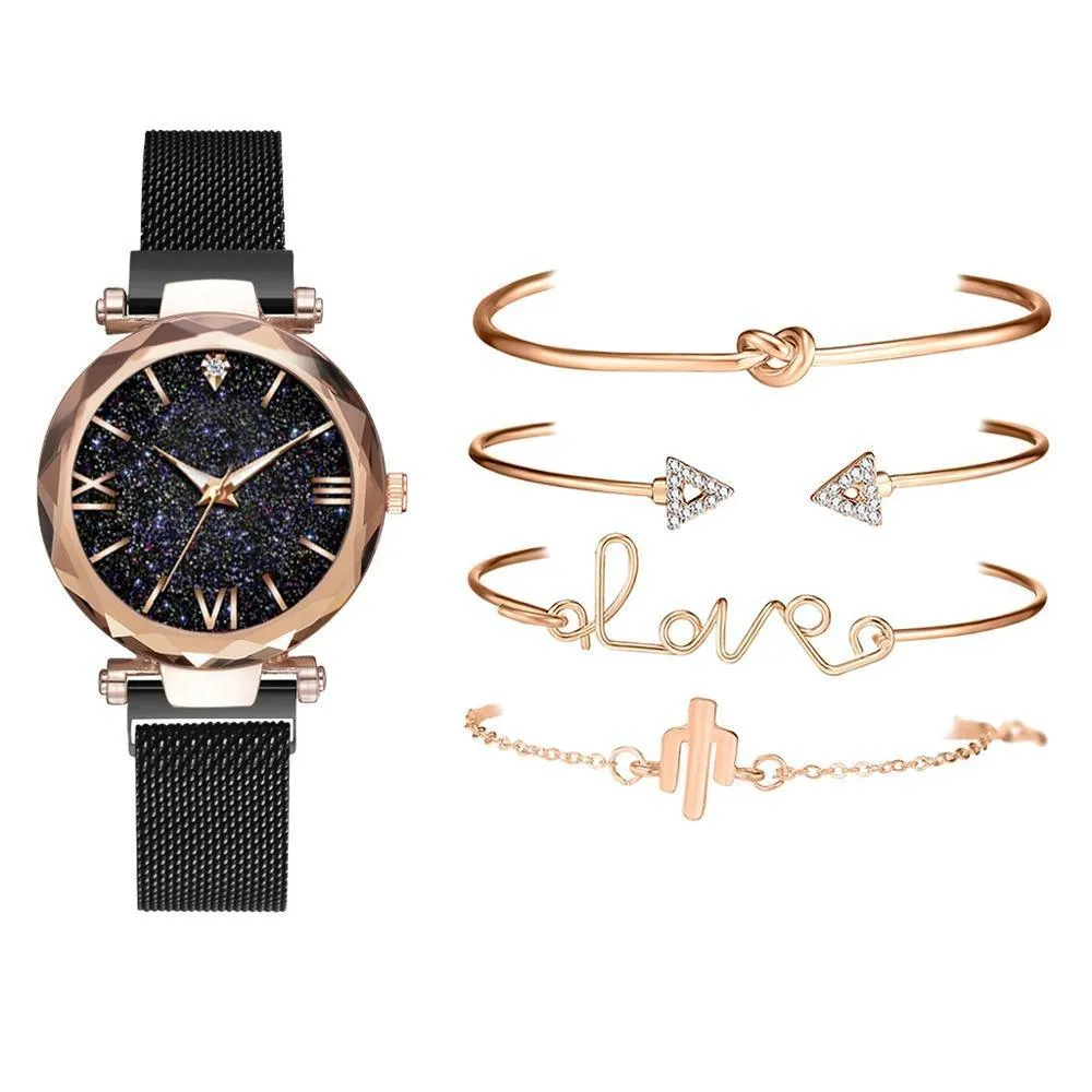 New STEVVEX Luxury Women Watches Magnetic Starry Sky Female Clock Quartz Wristwatch Fashion Ladies Wrist Watch For Women and Girls