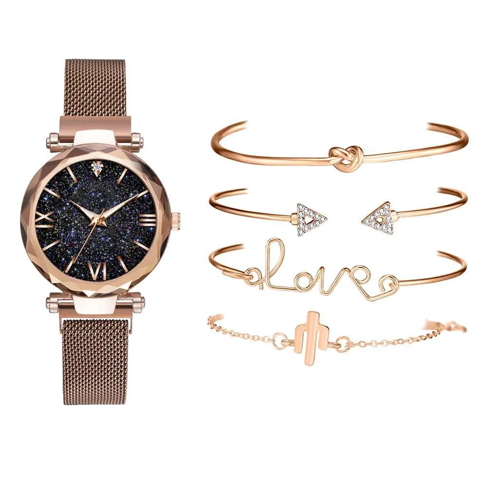 New STEVVEX Luxury Women Watches Magnetic Starry Sky Female Clock Quartz Wristwatch Fashion Ladies Wrist Watch For Women and Girls