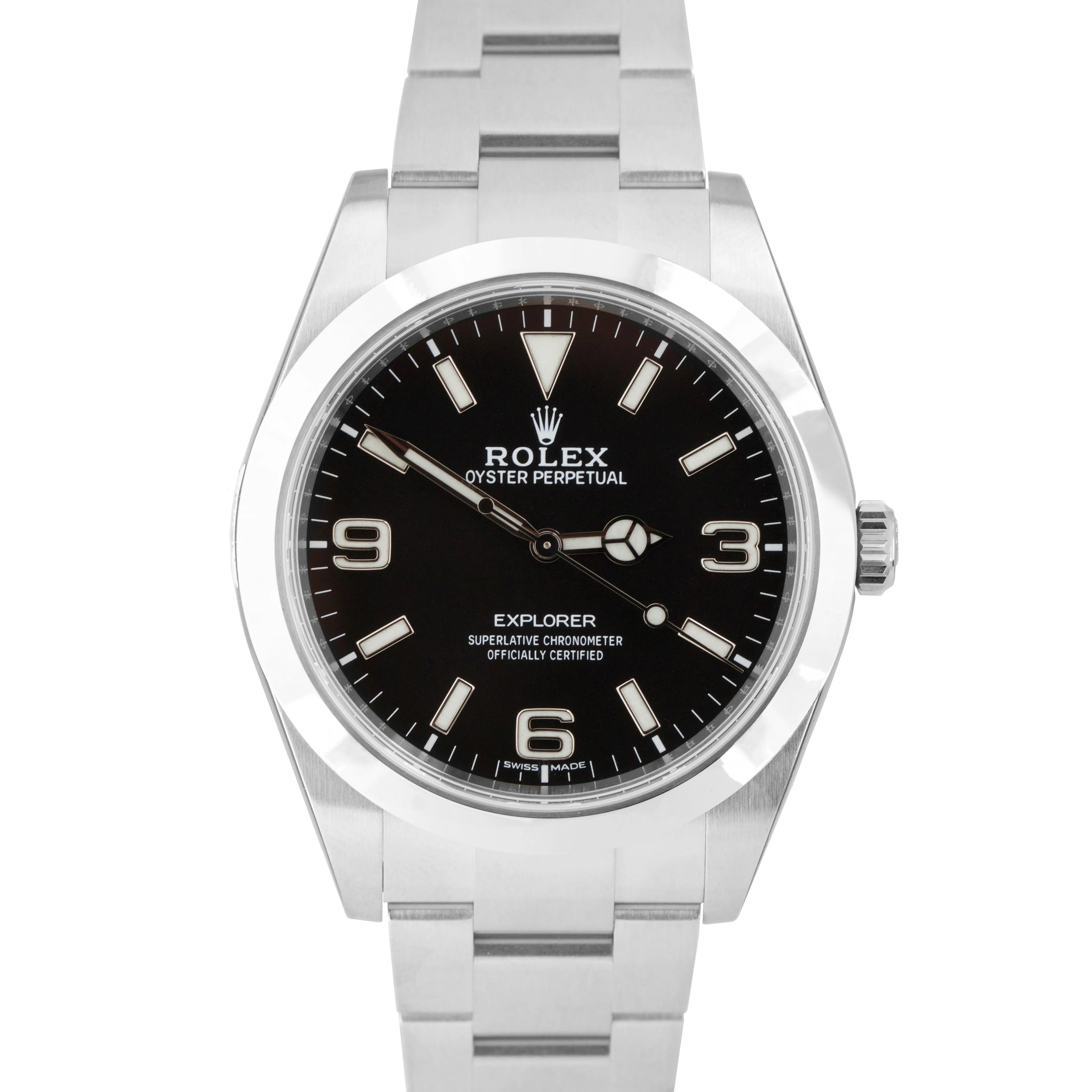 NEW Stickered 2020 Rolex Explorer Black E 3-6-9 MK2 39mm 214270 Stainless Watch