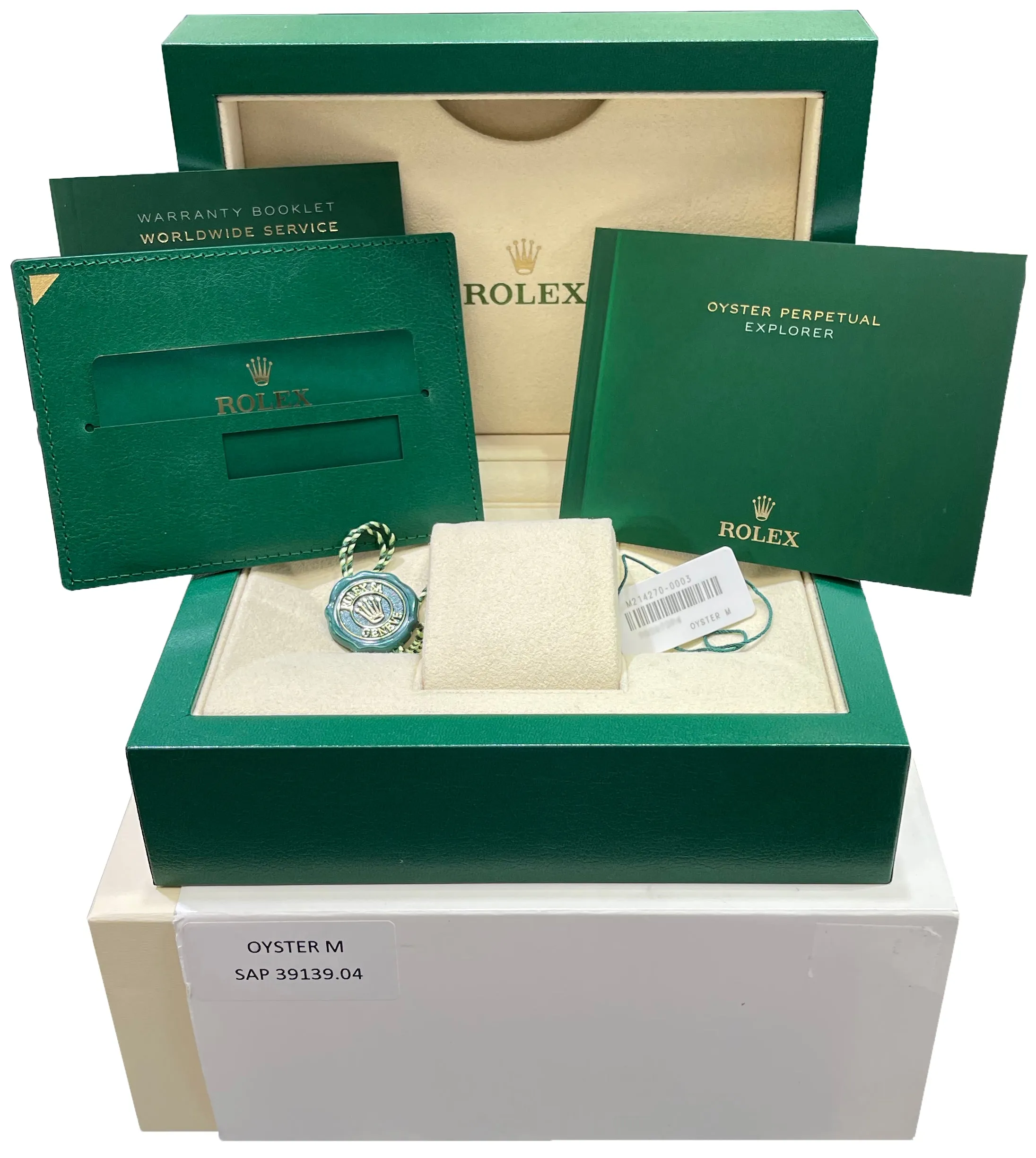 NEW Stickered 2020 Rolex Explorer Black E 3-6-9 MK2 39mm 214270 Stainless Watch