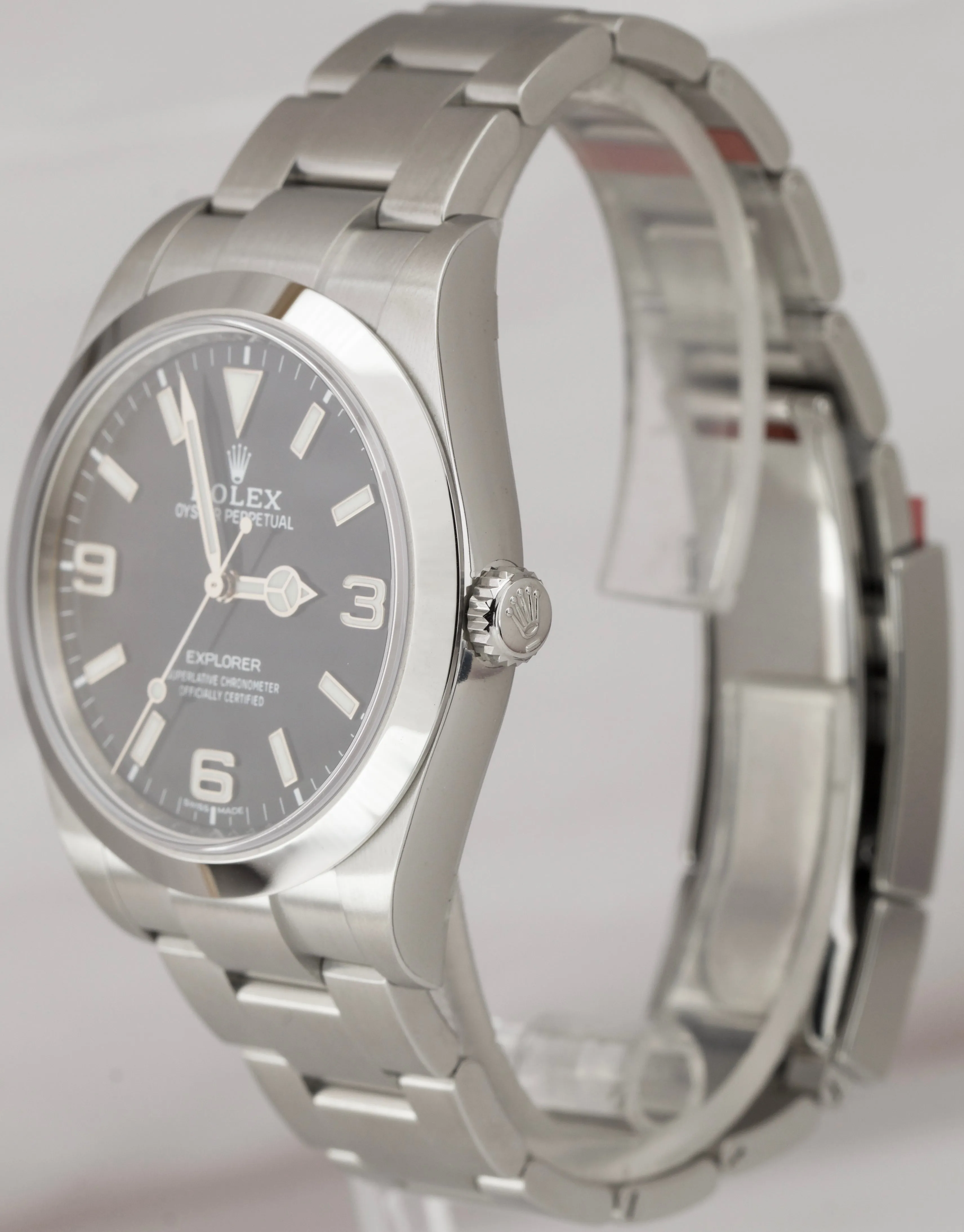NEW Stickered 2020 Rolex Explorer Black E 3-6-9 MK2 39mm 214270 Stainless Watch