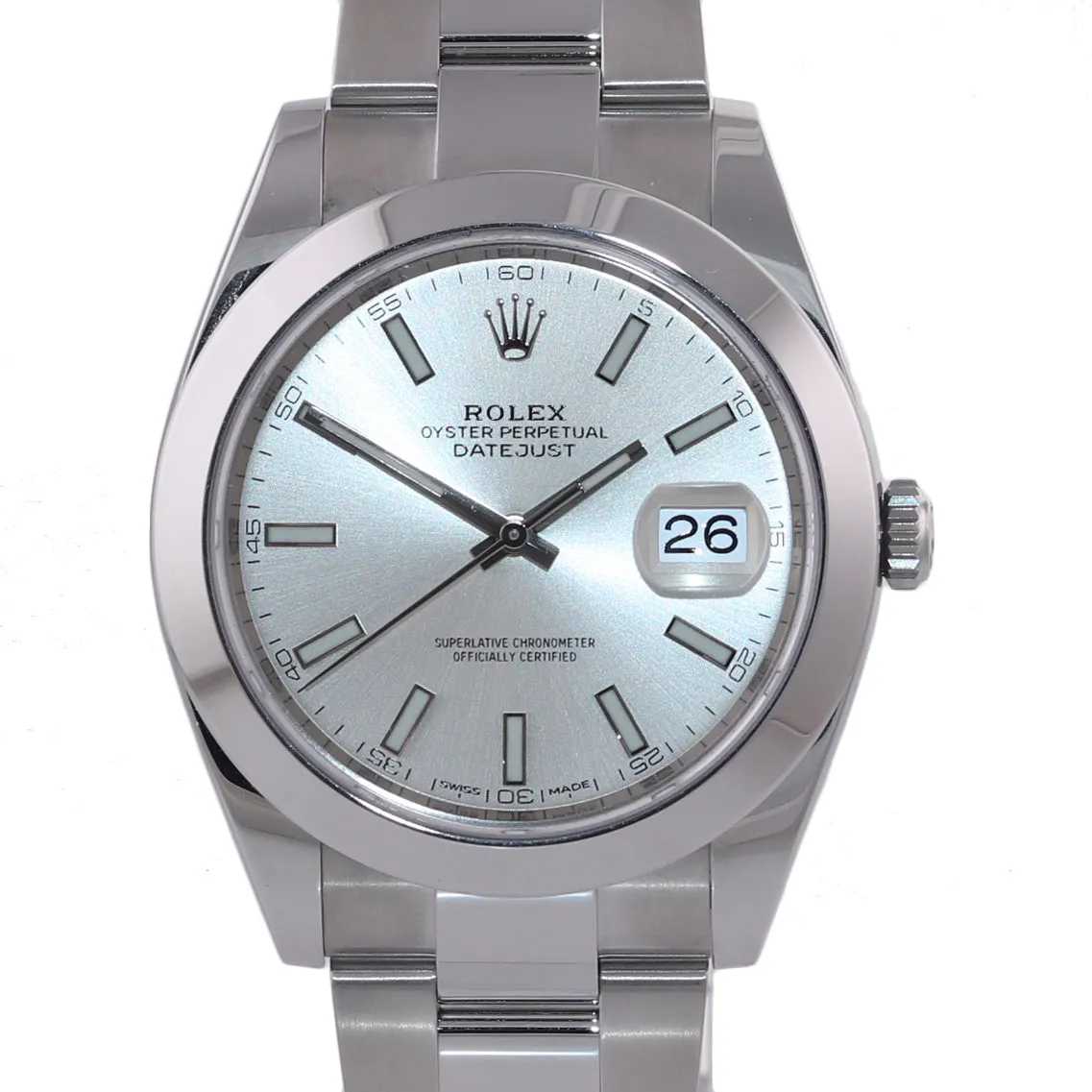 NEW UNWORN PAPERS 2020 Rolex DateJust 41 Steel 126300 Silver Oyster 41mm Watch
