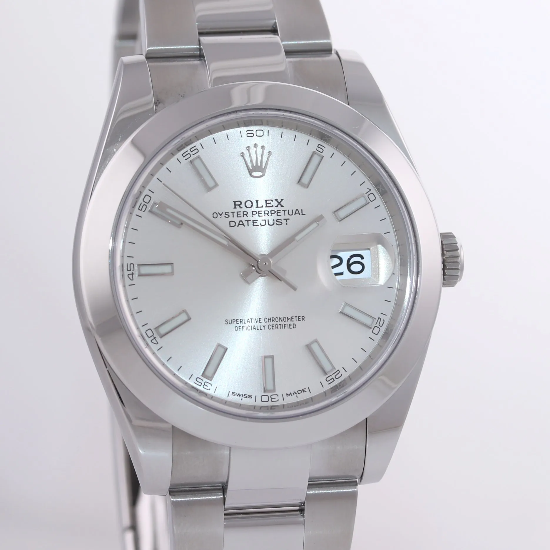 NEW UNWORN PAPERS 2020 Rolex DateJust 41 Steel 126300 Silver Oyster 41mm Watch