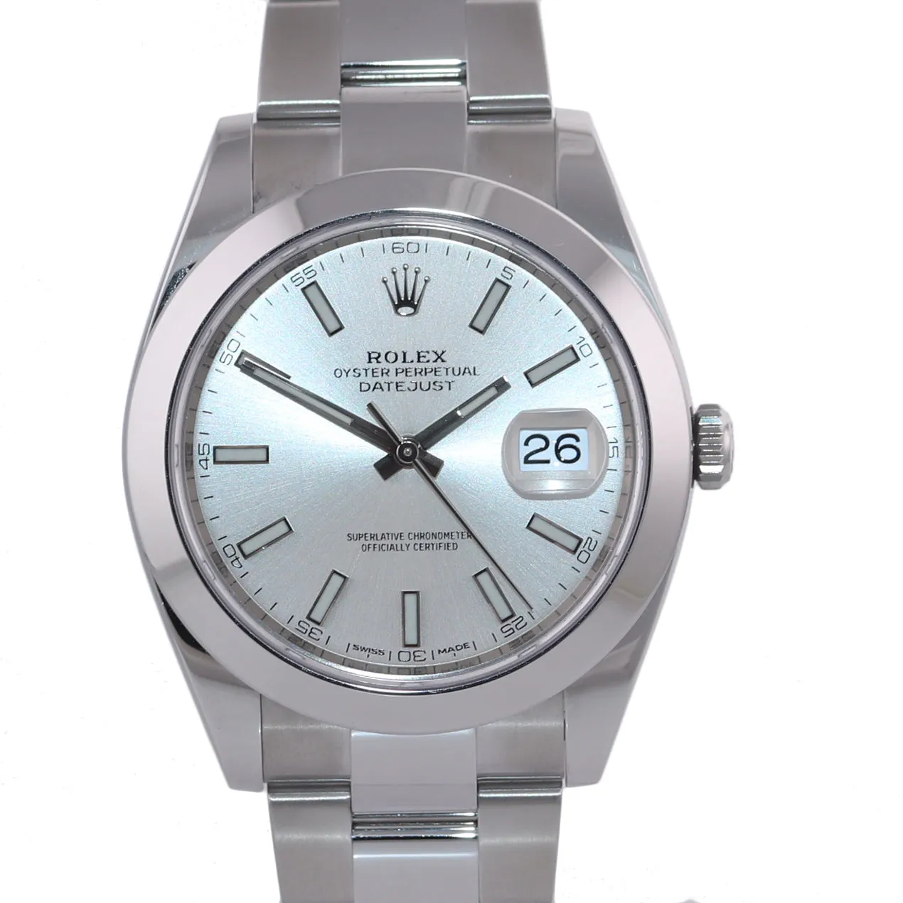 NEW UNWORN PAPERS 2020 Rolex DateJust 41 Steel 126300 Silver Oyster 41mm Watch
