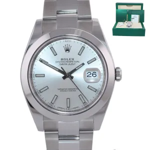 NEW UNWORN PAPERS 2020 Rolex DateJust 41 Steel 126300 Silver Oyster 41mm Watch
