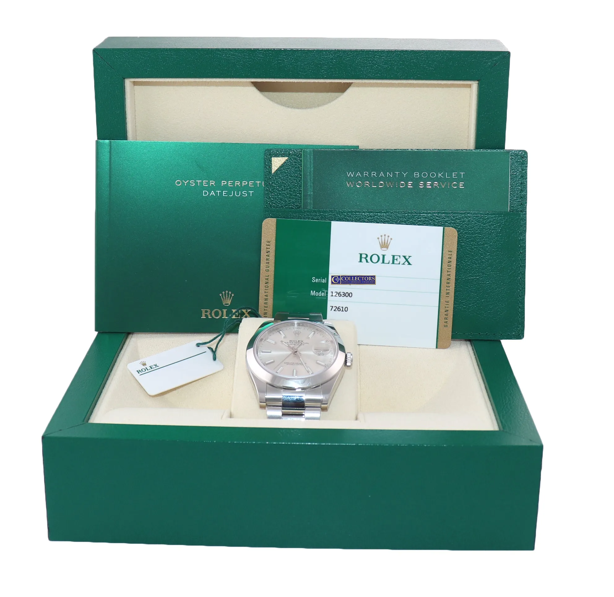 NEW UNWORN PAPERS 2020 Rolex DateJust 41 Steel 126300 Silver Oyster 41mm Watch