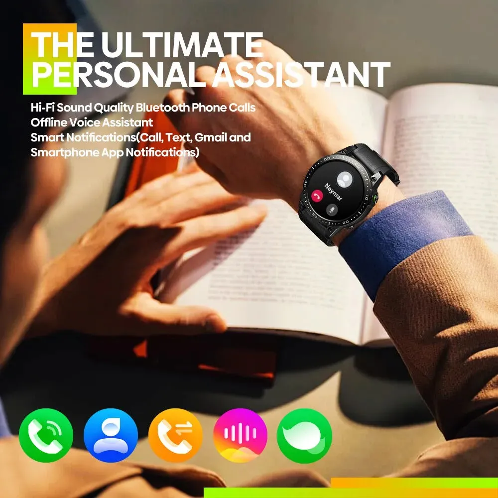 New Zeblaze Ares 3 Pro Smart Watch Ultra HD AMOLED Display Voice Calling 100  Sports Modes 24H Health Monitor Smartwatch for Men