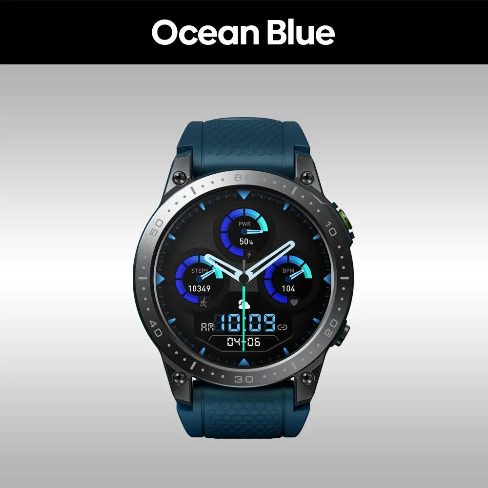 New Zeblaze Ares 3 Pro Smart Watch Ultra HD AMOLED Display Voice Calling 100  Sports Modes 24H Health Monitor Smartwatch for Men