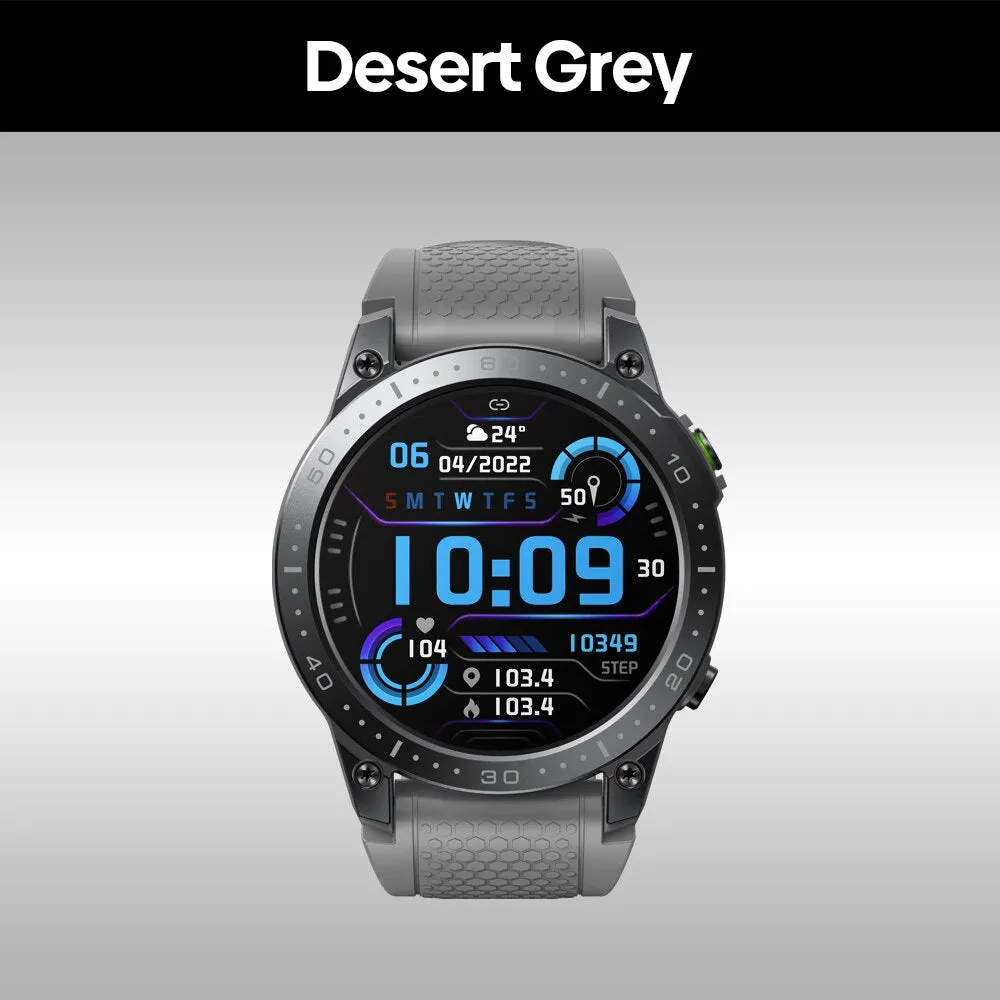 New Zeblaze Ares 3 Pro Smart Watch Ultra HD AMOLED Display Voice Calling 100  Sports Modes 24H Health Monitor Smartwatch for Men