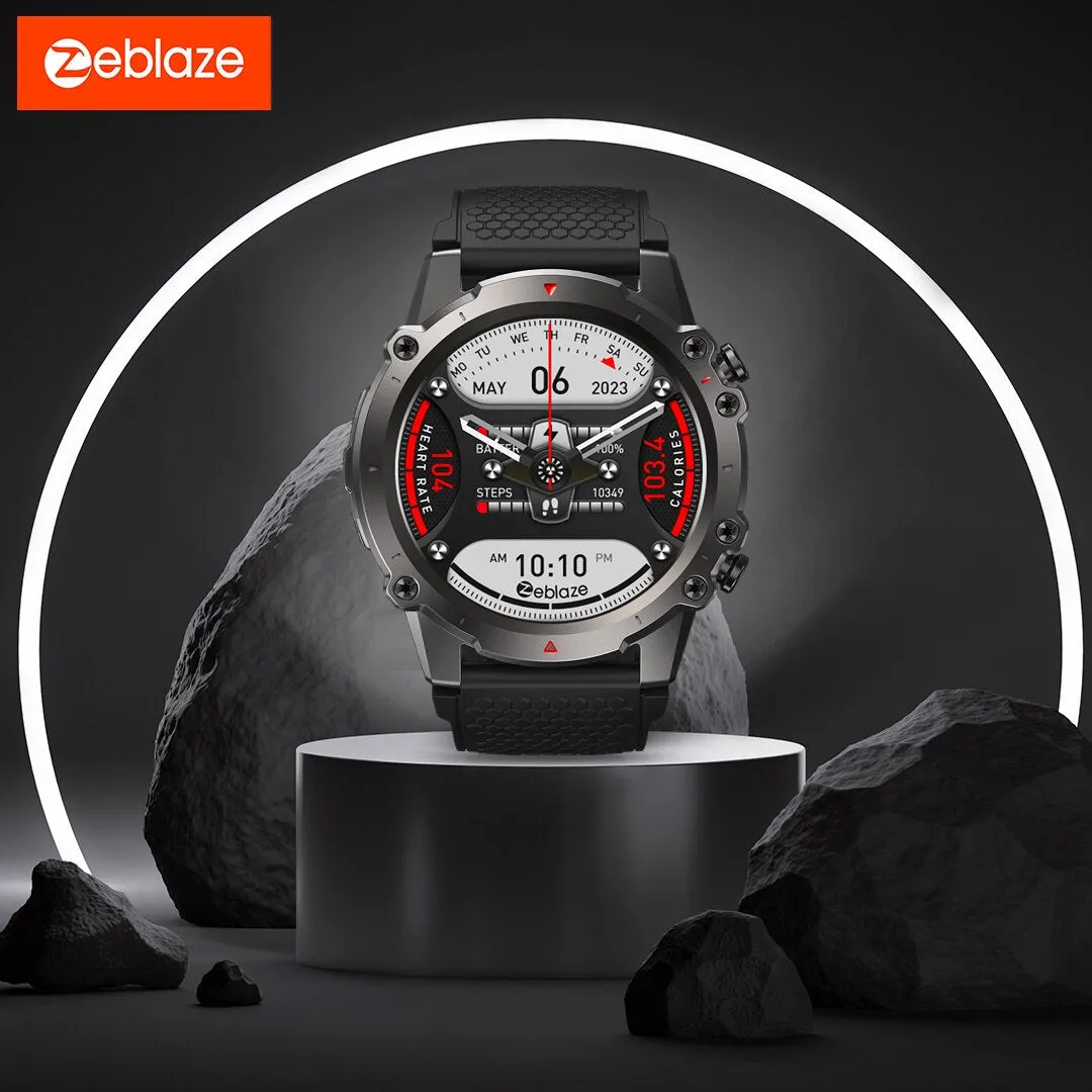 New Zeblaze Vibe 7 Lite Voice Calling Smart Watch Large 1.47 Inch IPS Display 100  Sports Modes 24H Health Monitor Smartwatch
