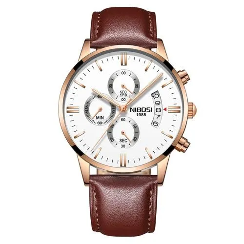 Nibosi Waterproof Stainless Steel Watch