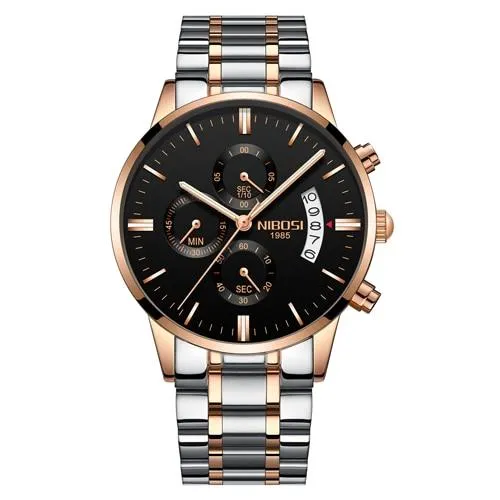 Nibosi Waterproof Stainless Steel Watch