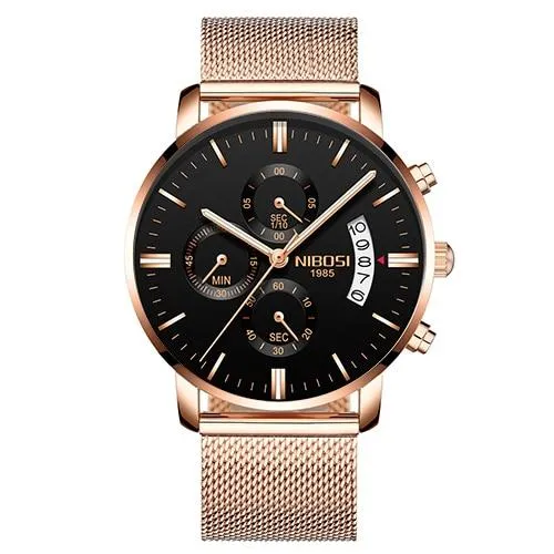 Nibosi Waterproof Stainless Steel Watch