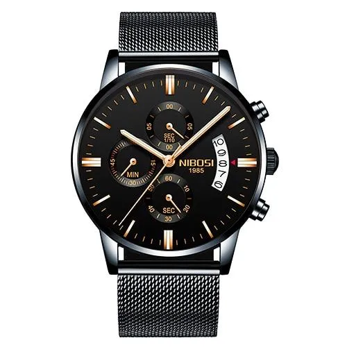 Nibosi Waterproof Stainless Steel Watch