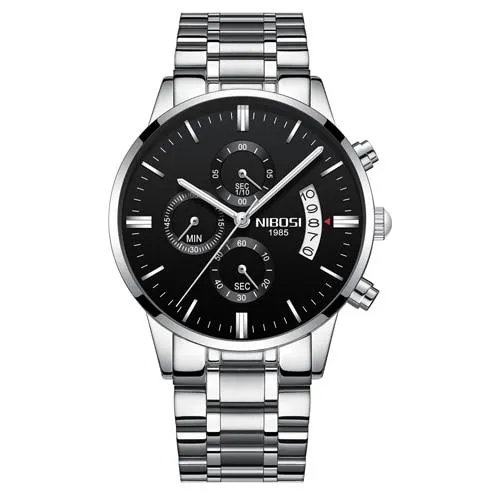 Nibosi Waterproof Stainless Steel Watch