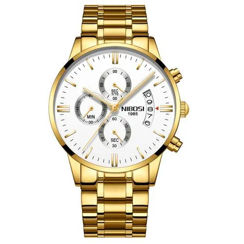 Nibosi Waterproof Stainless Steel Watch