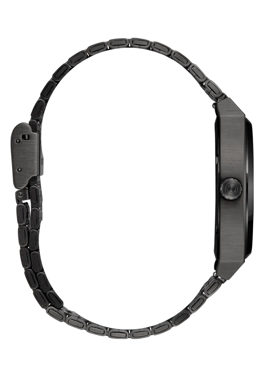 Nixon Nirvana Smiley Face Time Teller Black Watch