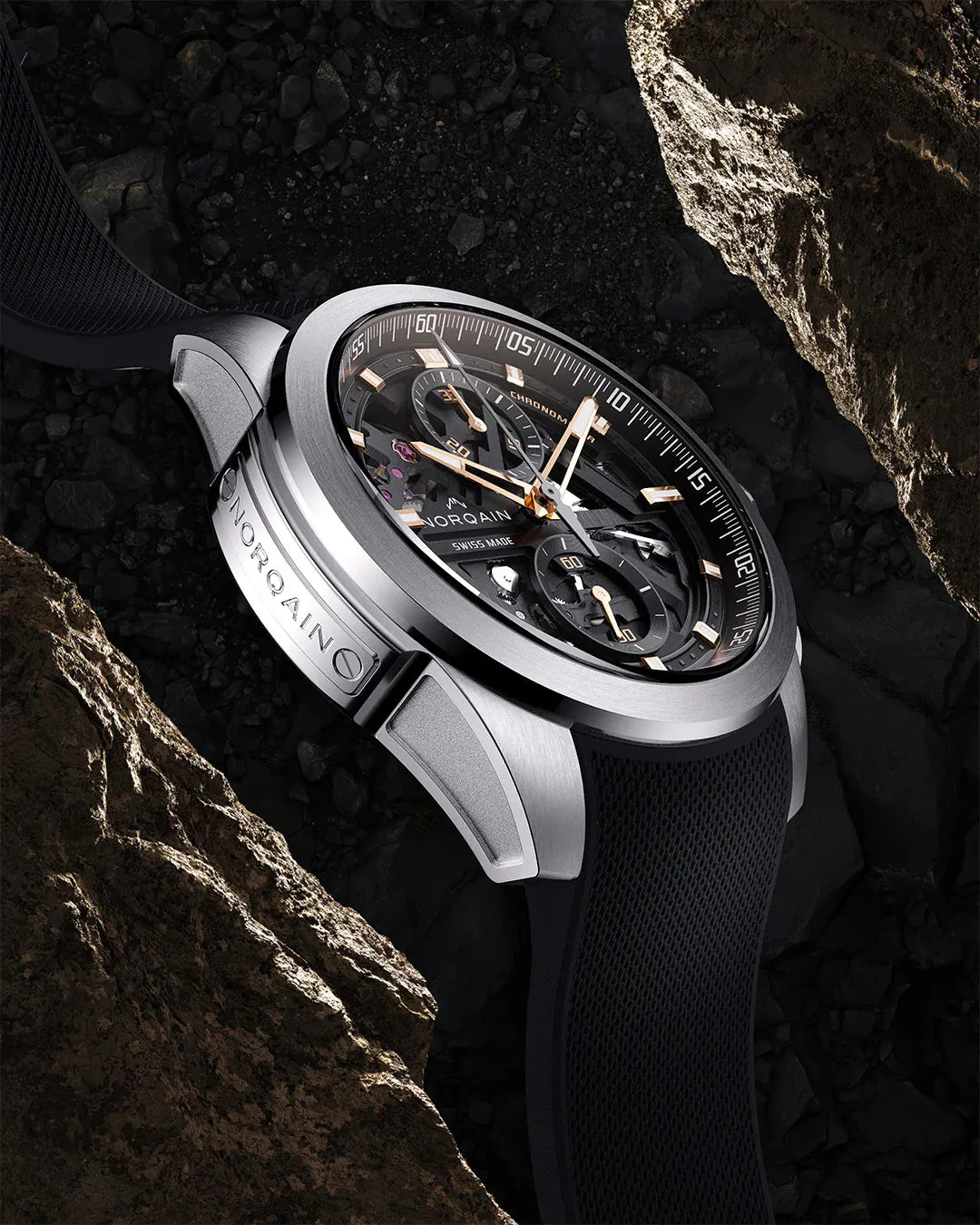 Norqain Independence Skeleton Chrono 42mm Bracelet Watch
