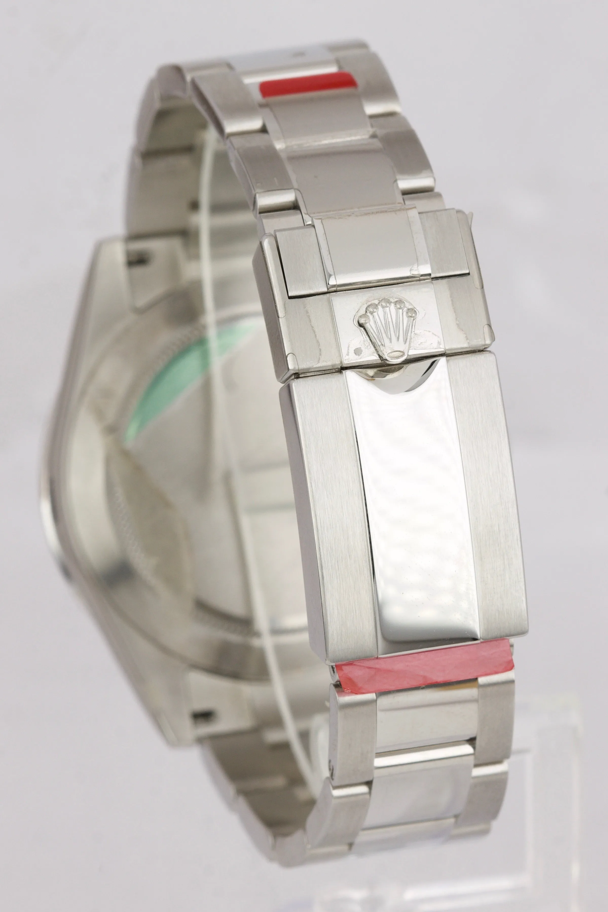 NOS BRAND NEW STICKERS Rolex Daytona White 116520 40mm REHAUT FAT BUCKLE Watch