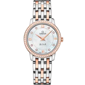 Omega De Ville Prestige 27.4 mm, steel - red gold on steel - red gold