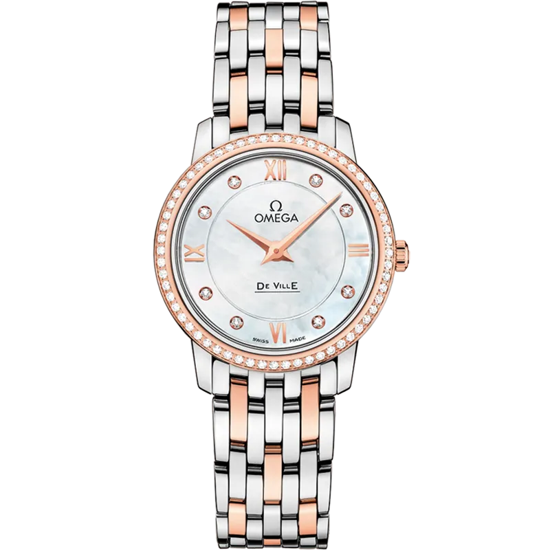 Omega De Ville Prestige 27.4 mm, steel - red gold on steel - red gold