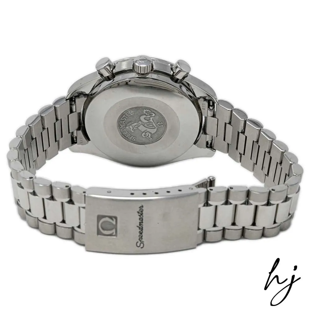 Omega Men's Speedmaster Schumacher Stainless Steel 39mm Red Chronograph Stick Dial Watch Reference #: 3510.61.00