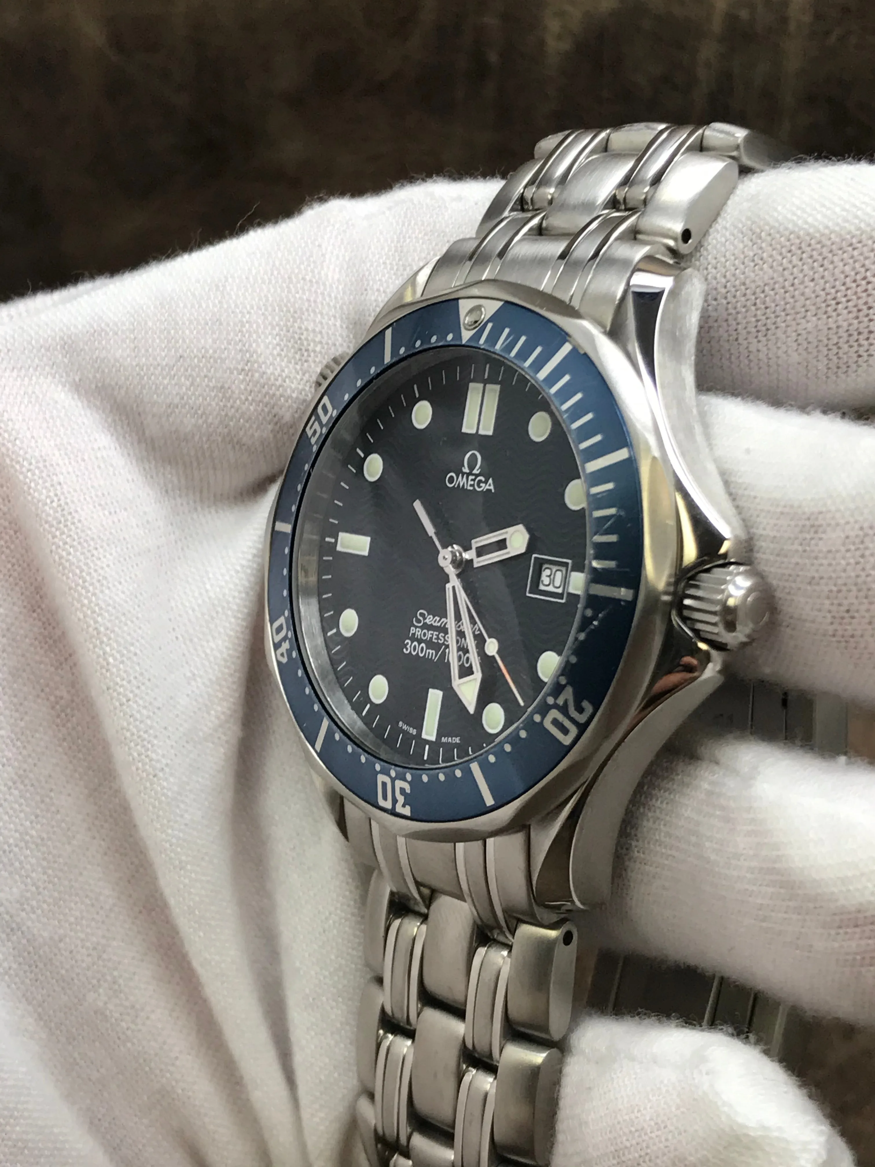 Omega Seamaster 300m 196.1523 Blue Dial Quartz Men's Watch