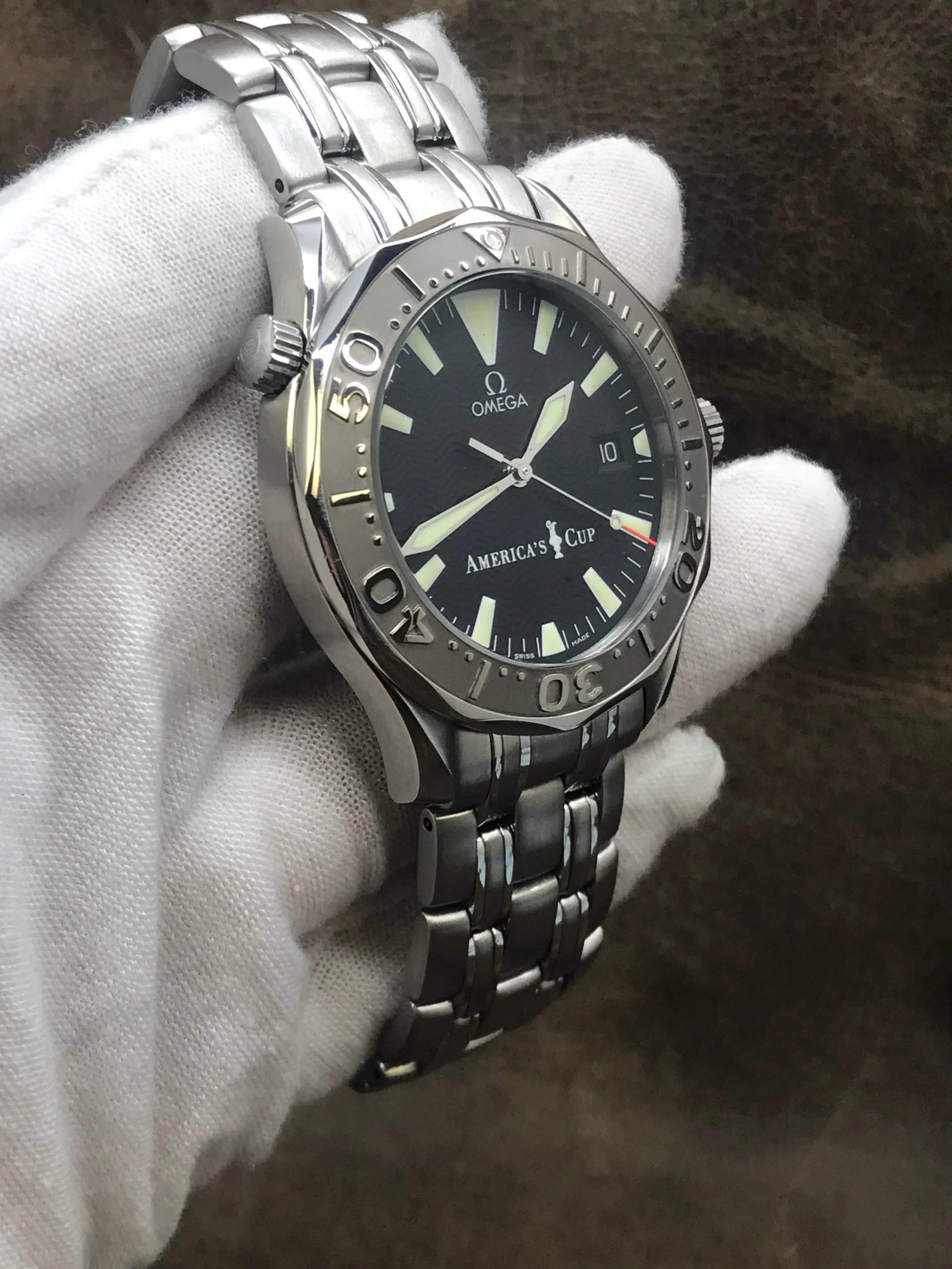 Omega Seamaster 300m America's Cup Limited Edition 2533.50.00 Black Dial Automatic Men's Watch