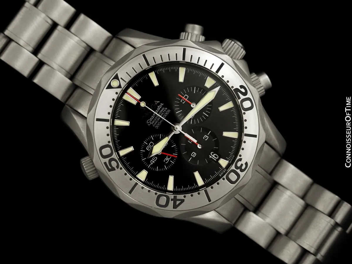 Omega Seamaster 300M Automatic Divers Full Size Ref. 2293.52 Chronograph Watch - Titanium