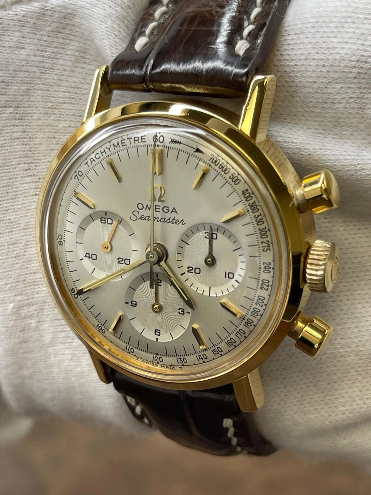 Omega Seamaster Chronograph Cal. 321 105.005-65 White Dial Manual winding Men's Watch