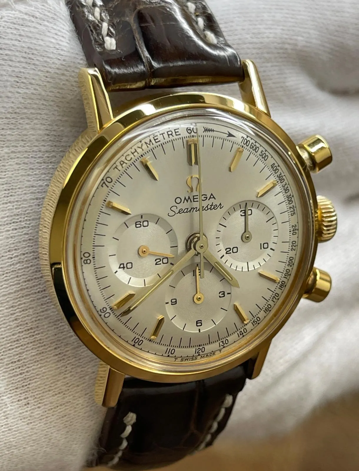 Omega Seamaster Chronograph Cal. 321 105.005-65 White Dial Manual winding Men's Watch