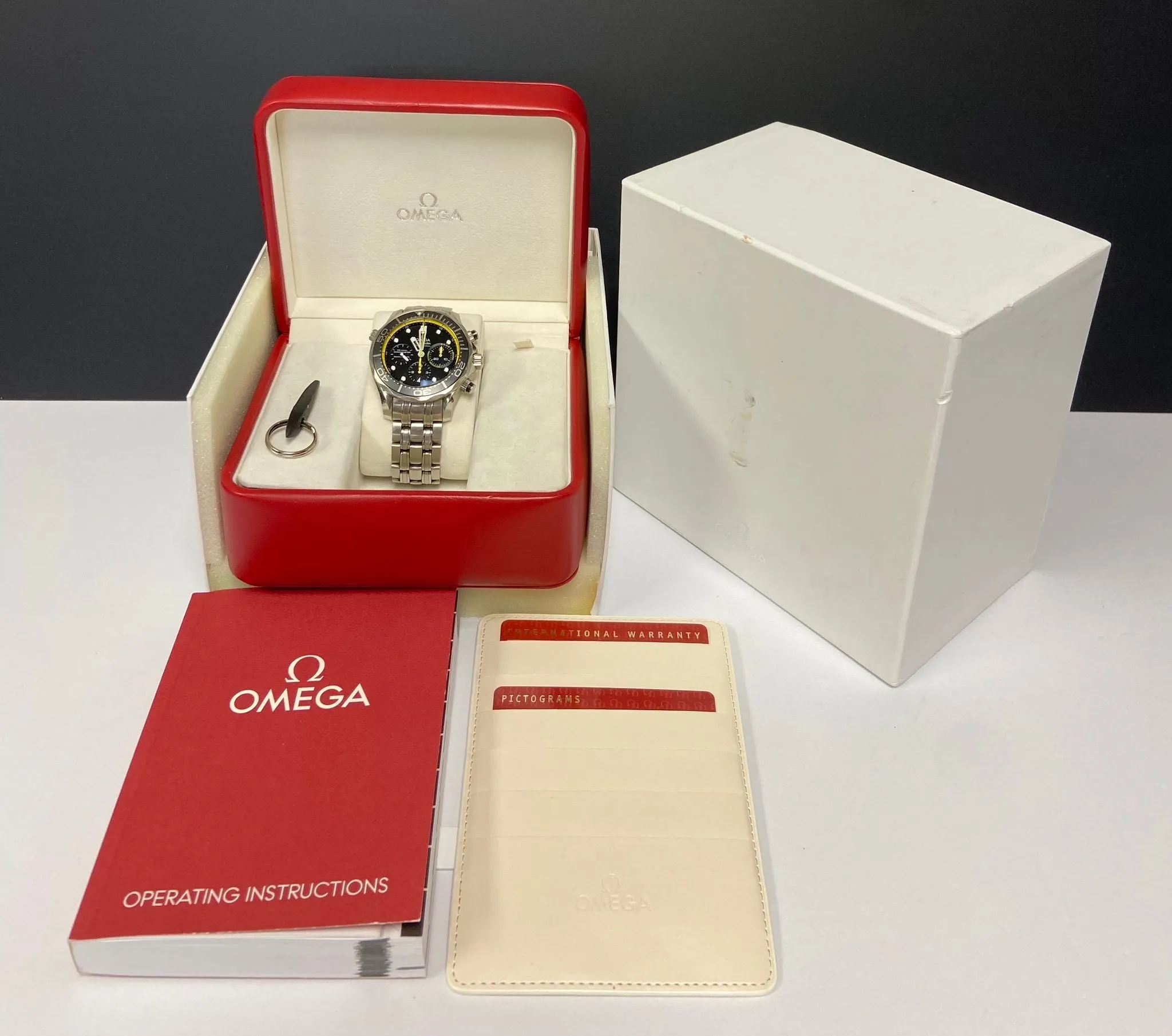 Omega Seamaster Diver 300 Regatta 212.30.44.50.01.002 Black & Yellow Dial Automatic Men's Watch