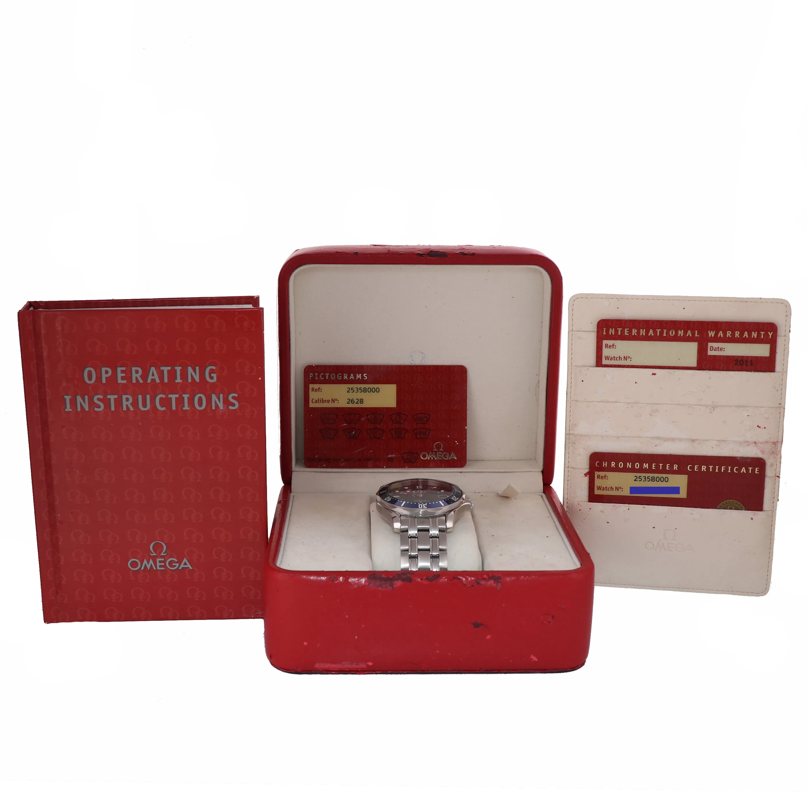 Omega Seamaster GMT Diver Co-Axial Blue Automatic 41mm Date Watch 2535.80.00