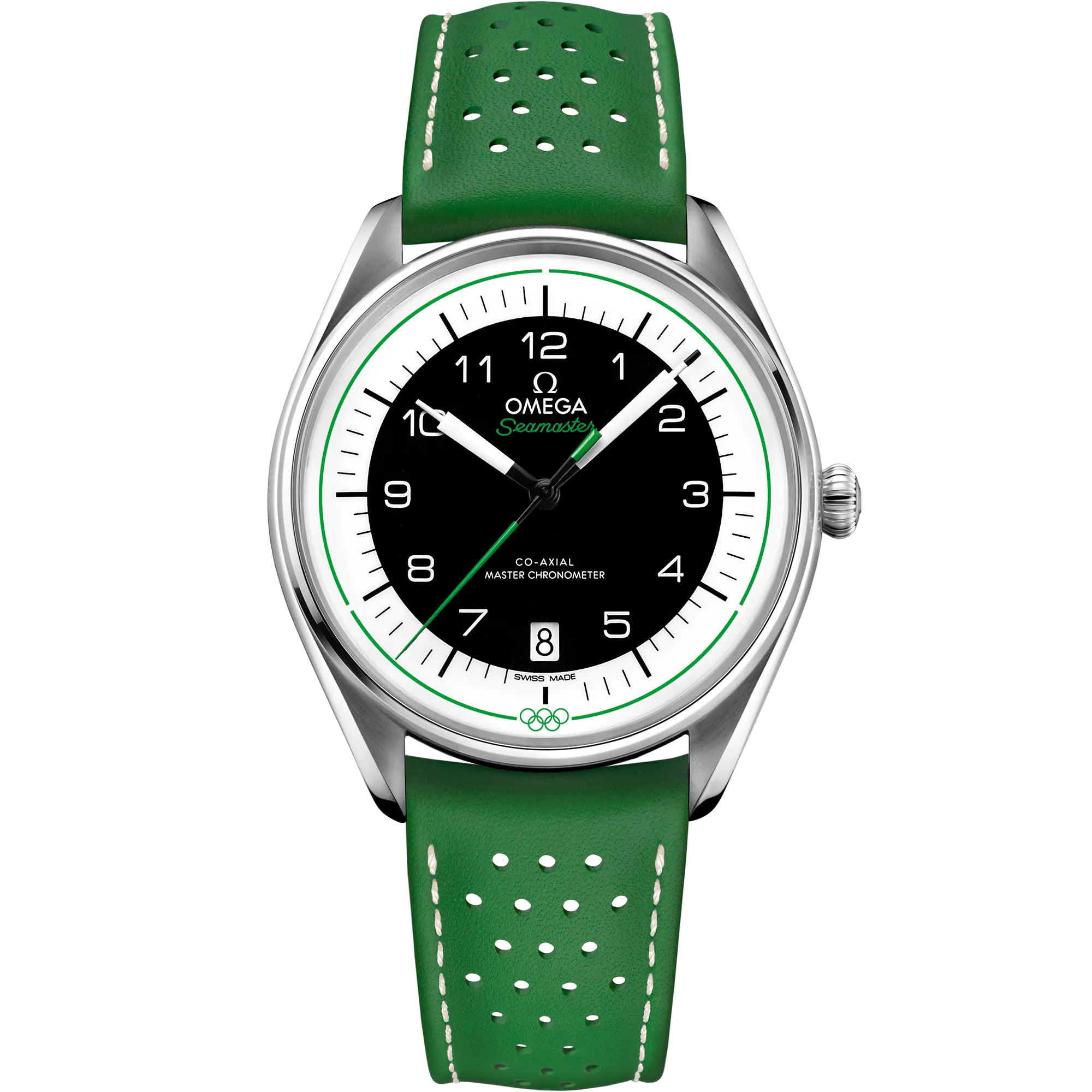 Omega Seamaster Olympic Official Timekeeper 39.5 mm, steel on leather strap