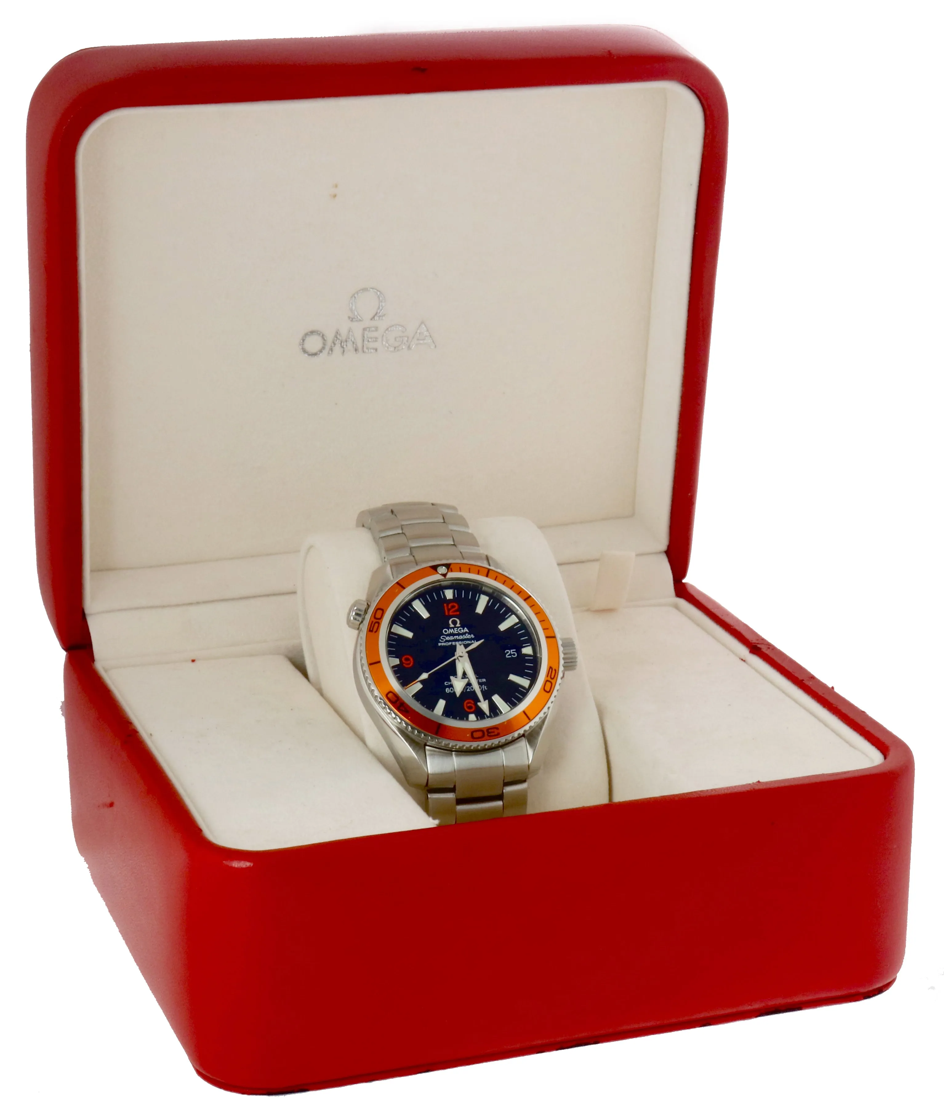 Omega Seamaster Planet Ocean Orange 42mm Stainless Co-Axial 600M 2209.50 Watch