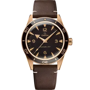 Omega Seamaster Seamaster 300 41 mm, Bronze gold on leather strap
