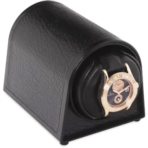Orbita Sparta Mini Single-Unit Watch Winder In Black Leatherette
