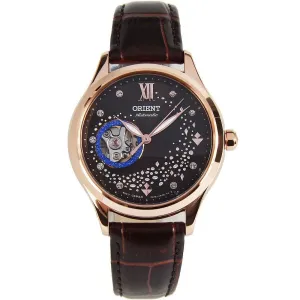 Orient Womens Mechanical RA-AG0017Y10B RA-AG0017Y Open Heart Dial Leather Watch