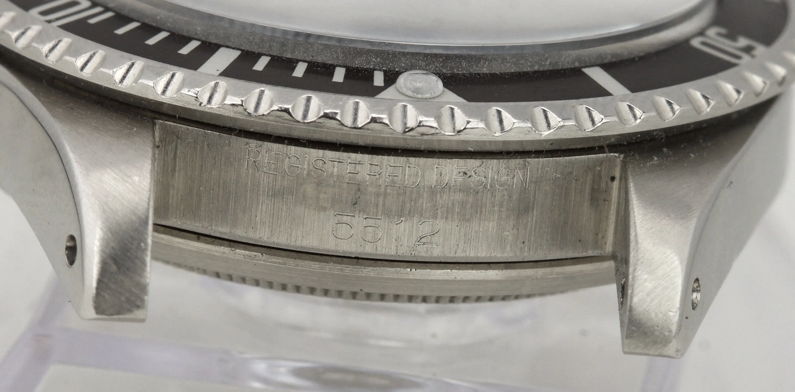 ORIGINAL 1966 Rolex Submariner 5512 GILT 4-LINE TWO COLOR 40mm Stainless Watch