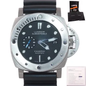 Panerai Luminor Submersible 1950 Titanium 47mm Automatic Date Watch PAM01305