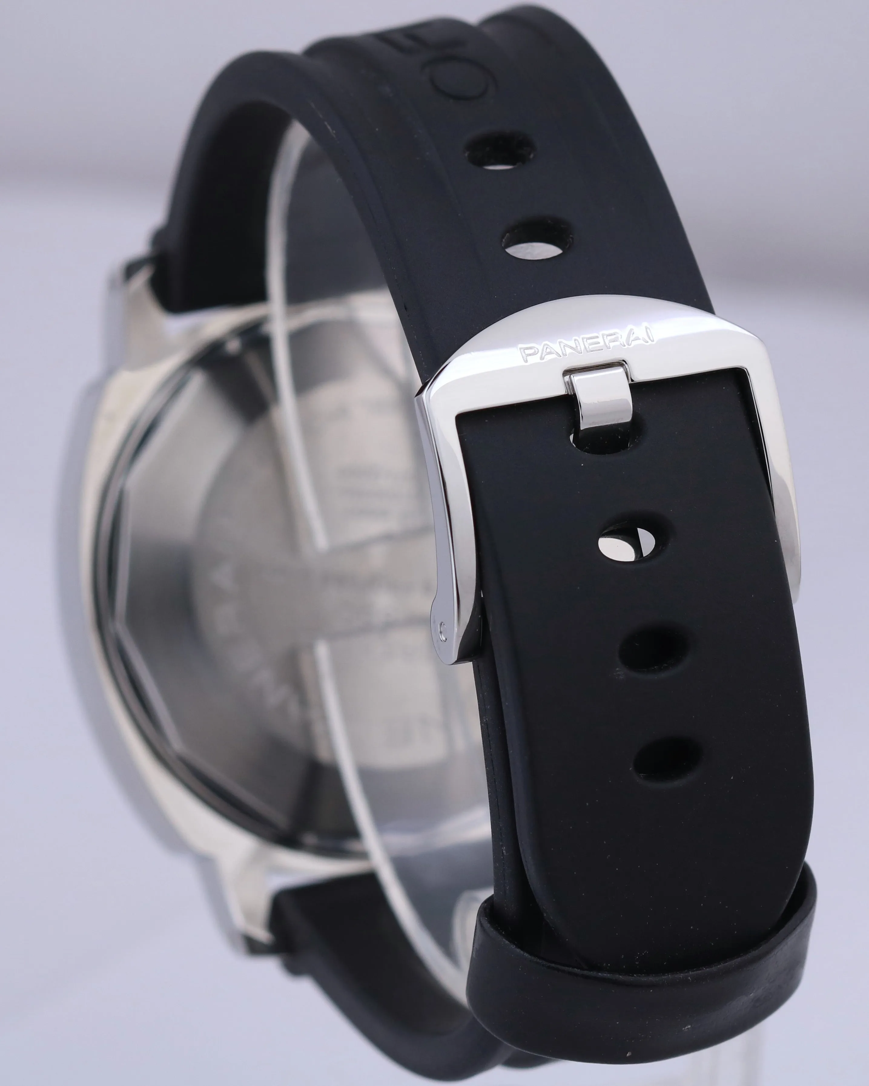 Panerai Luminor Submersible Acciaio Steel Black Rubber 44mm PAM00024 Watch PAM24