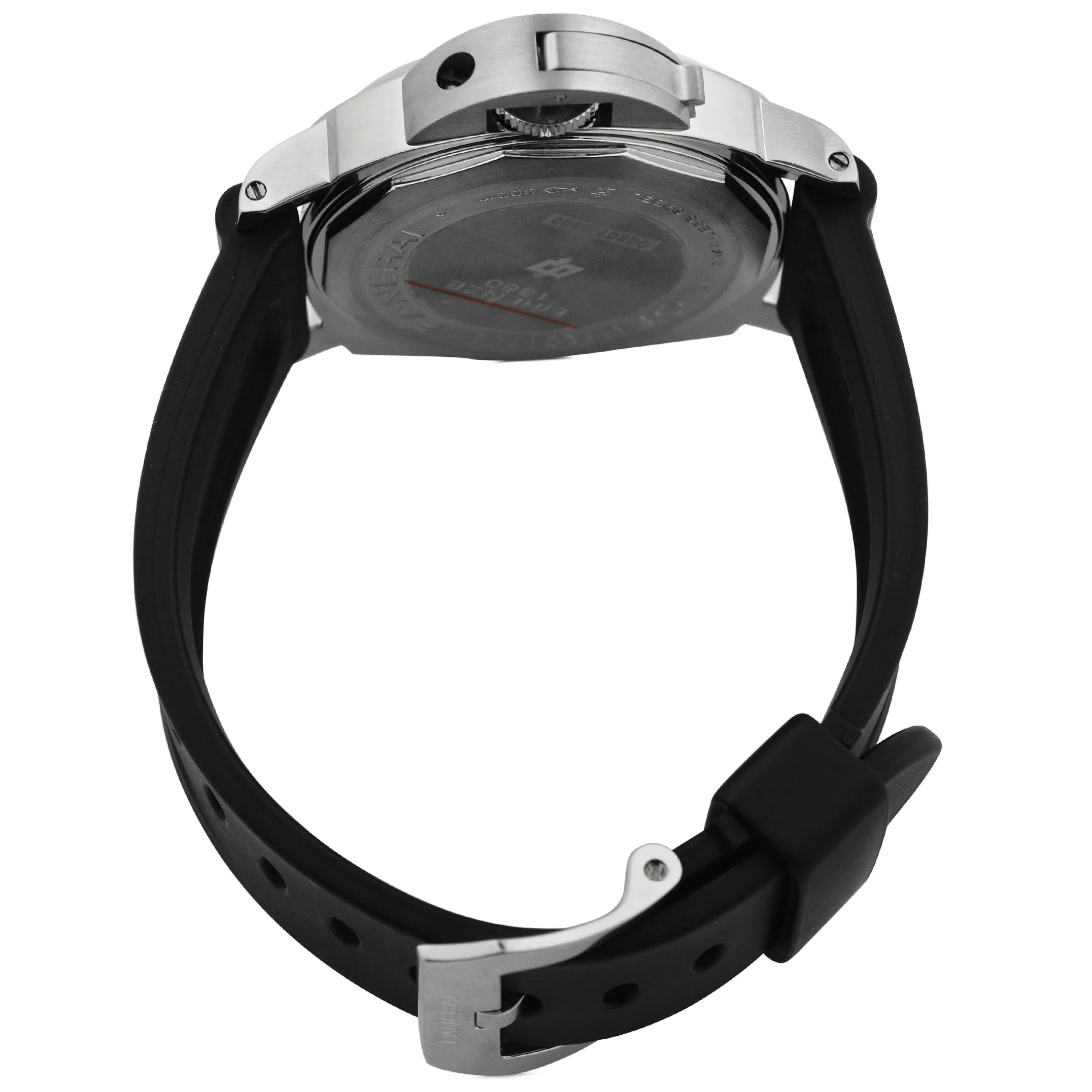 Panerai Men's Luminor Base Logo Stainless Steel 44mm Black Stick & Arabic Dial Watch Reference #: PAM00000