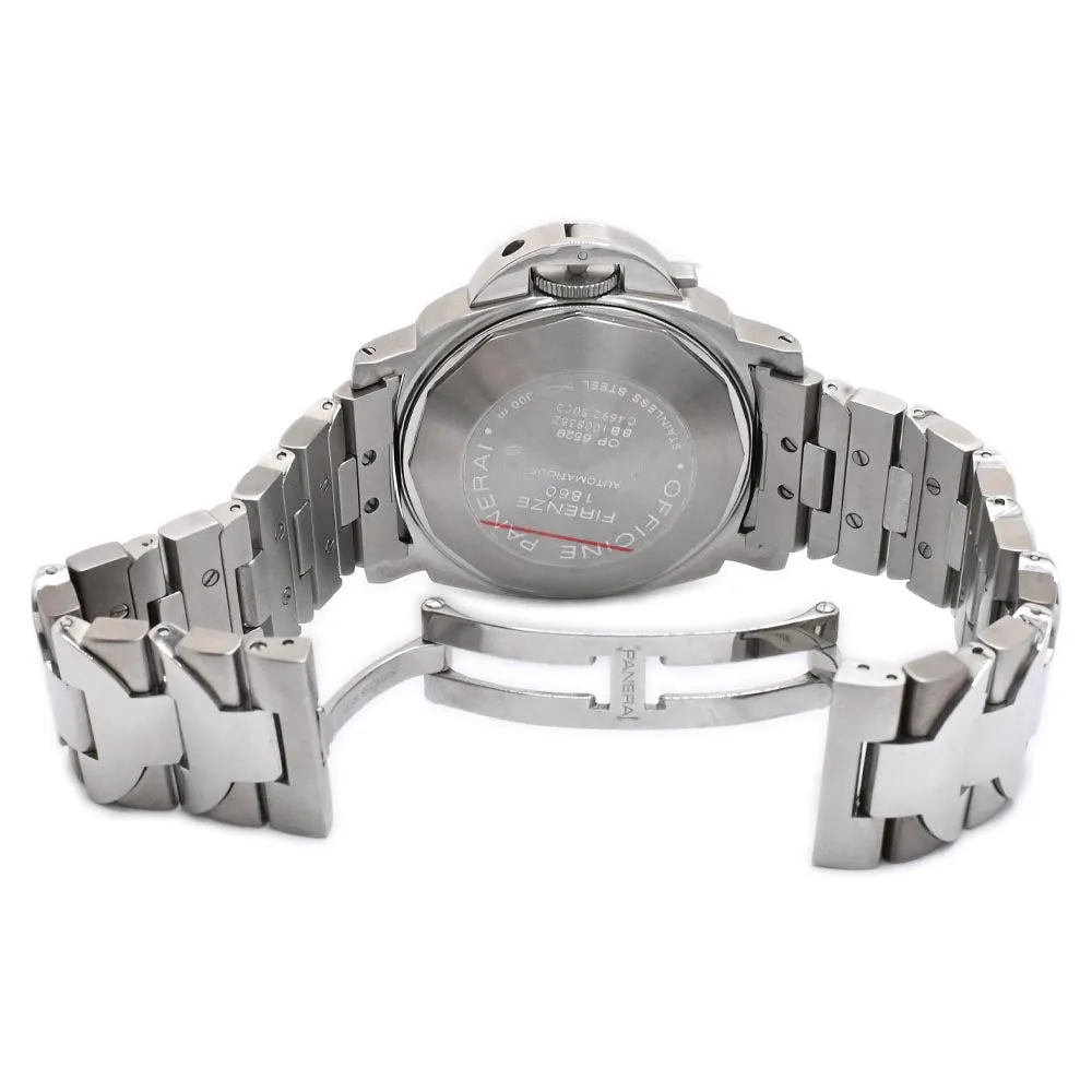 Panerai Men's Luminor Marina Stainless Steel 40mm Black Dial Watch Reference #: PAM00050