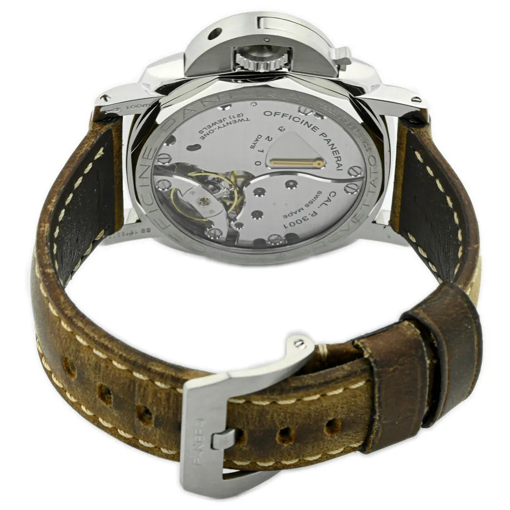 Panerai Men's Luminor Marina Stainless Steel 47mm Black Stick & Arabic Numeral Dial Watch Reference #: PAM00422