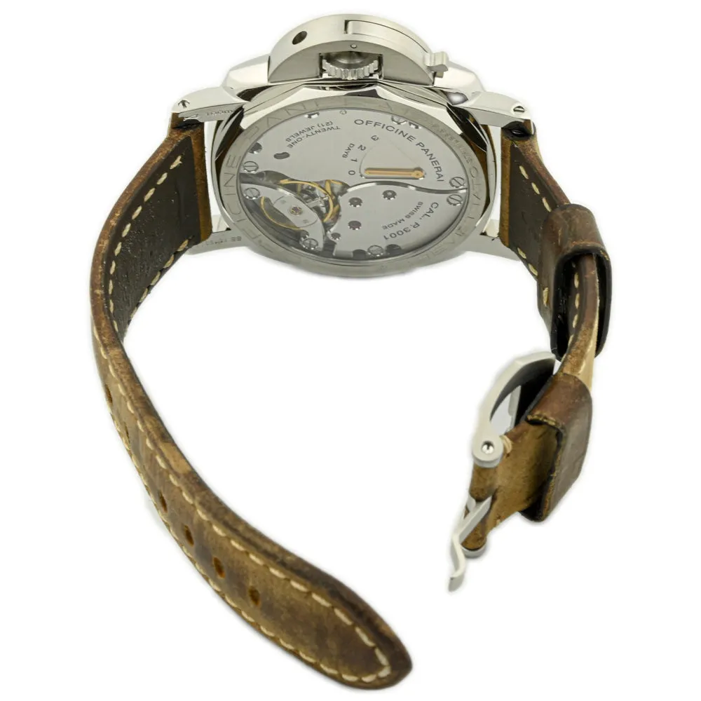 Panerai Men's Luminor Marina Stainless Steel 47mm Black Stick & Arabic Numeral Dial Watch Reference #: PAM00422