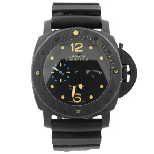 Panerai Men's Luminor Submersible Carbotech 47mm Black Dial Watch Reference #: PAM00616