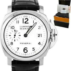 Panerai PAM 51 Luminor Marina Stainless Steel White 40mm Date Watch PAM00051 B P