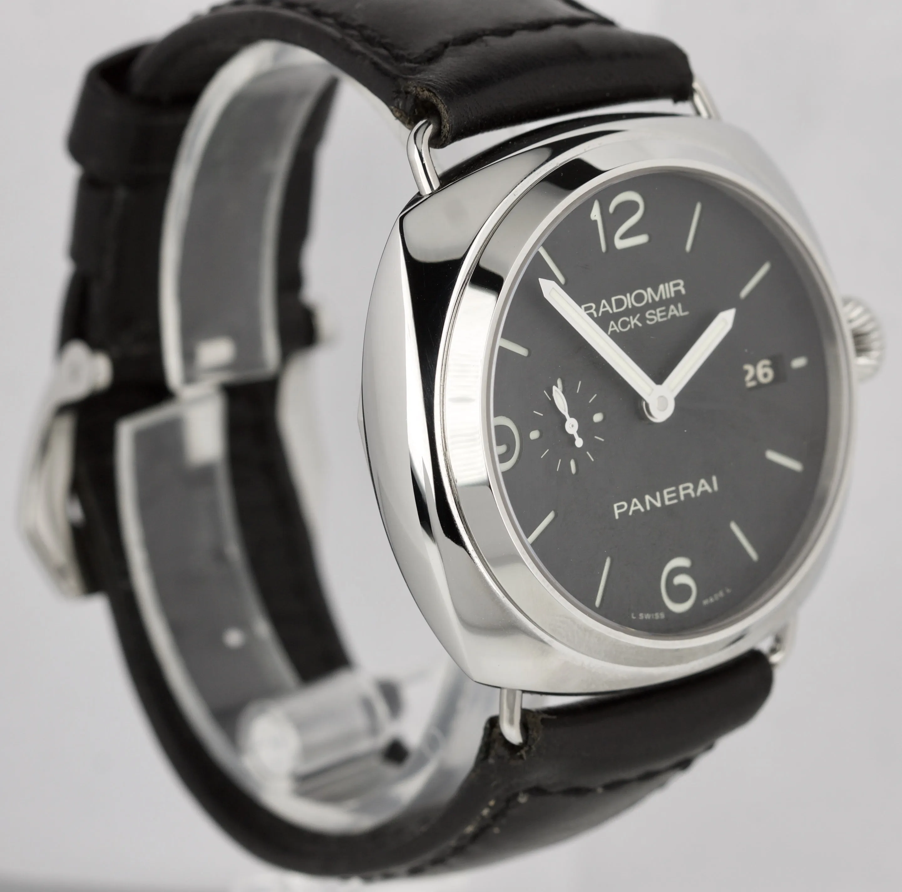 Panerai Radiomir Black Seal 3 Days PAM 388 Steel Automatic 45mm Watch PAM00388